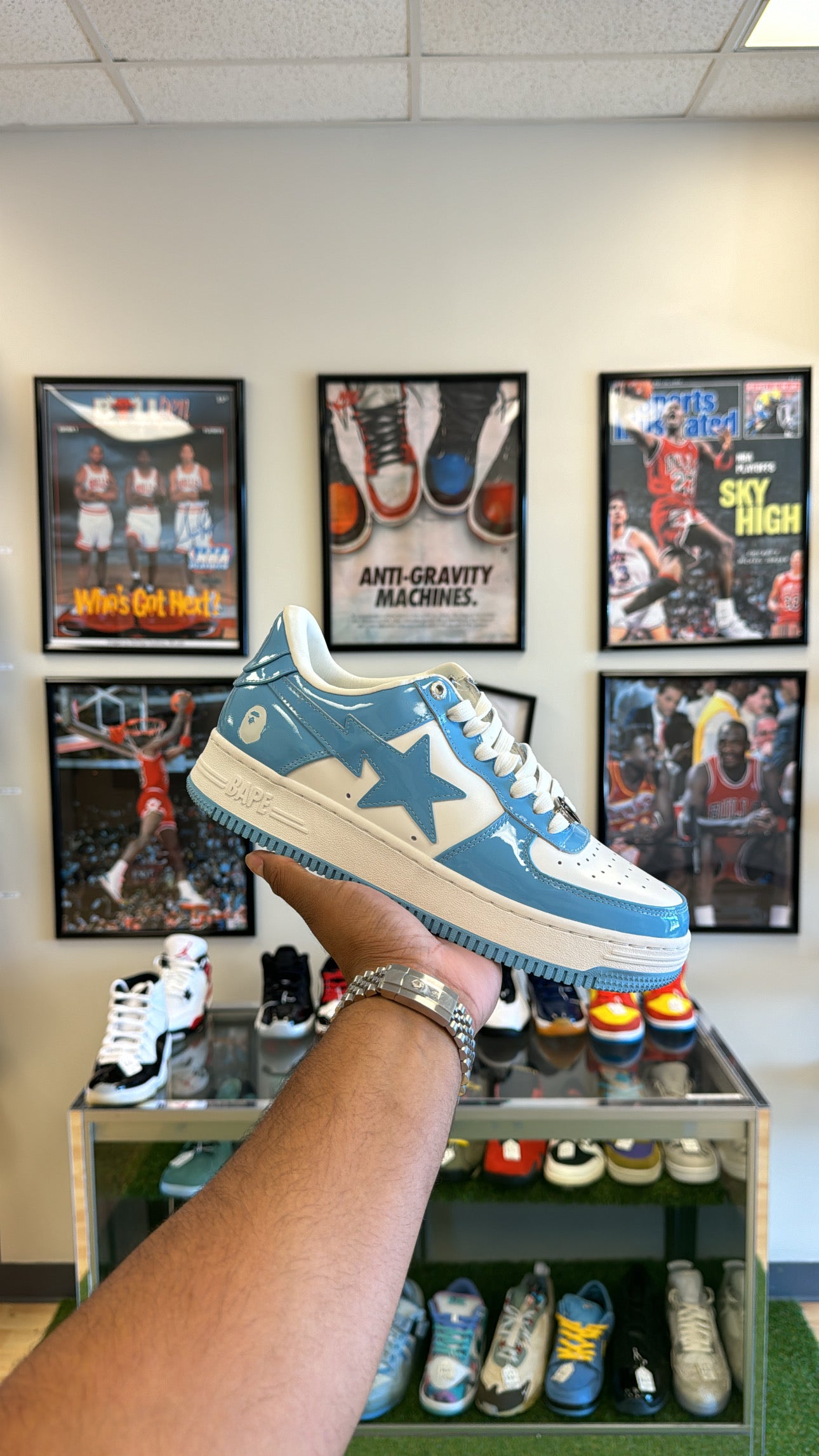 A Bathing Ape Bape Sta Low “Blue” (Sz 8.5) (USED 1x)