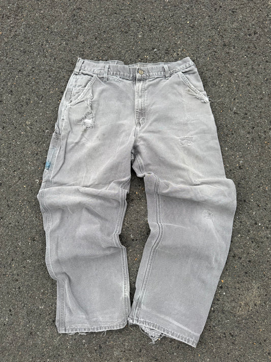 “VINTAGE” Faded Grey Carhartt Jeans - 38 x 32