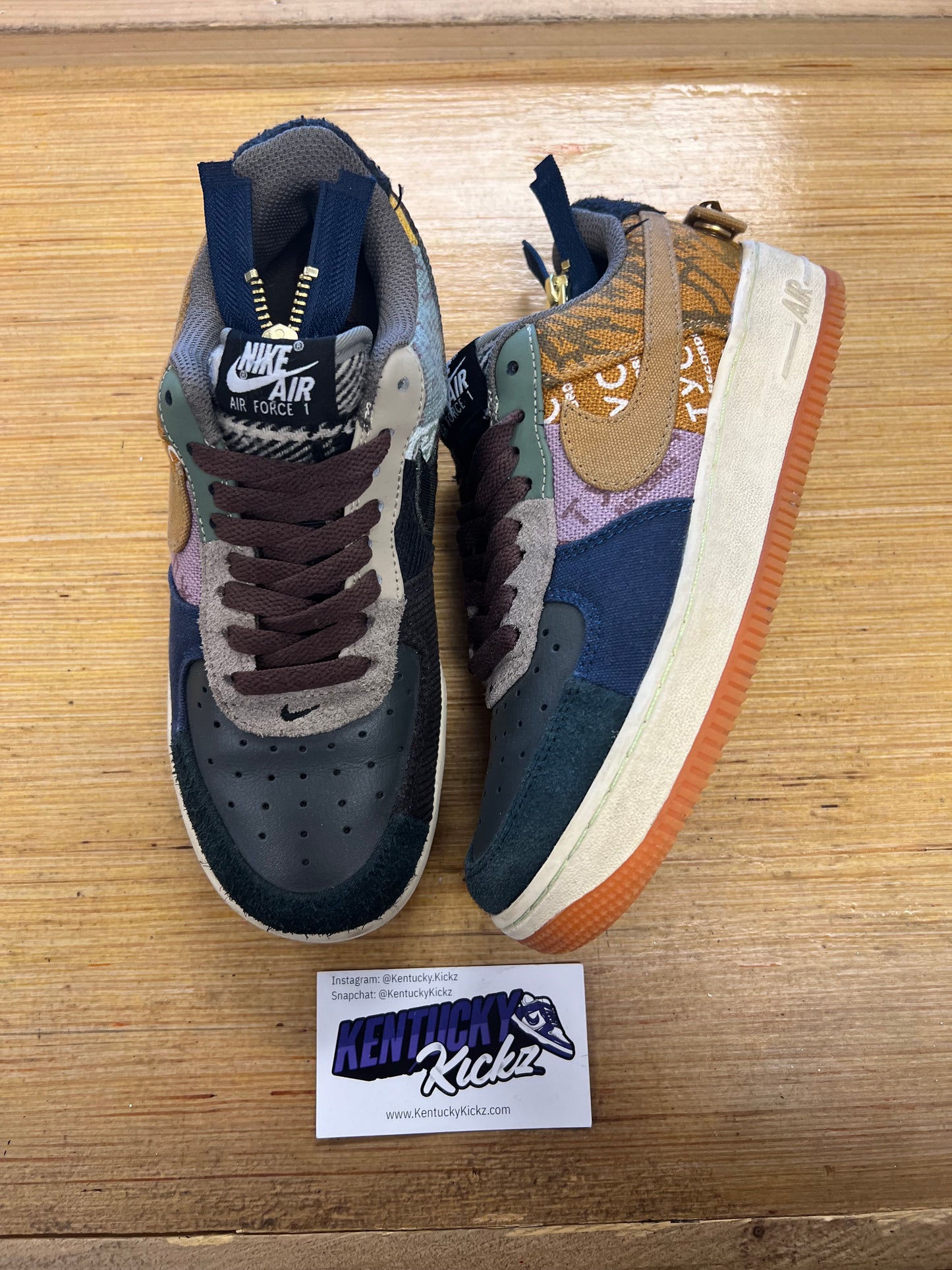 Air Force 1 “Travis Scott Cactus Jack” (Sz 4) (USED/NO BOX)