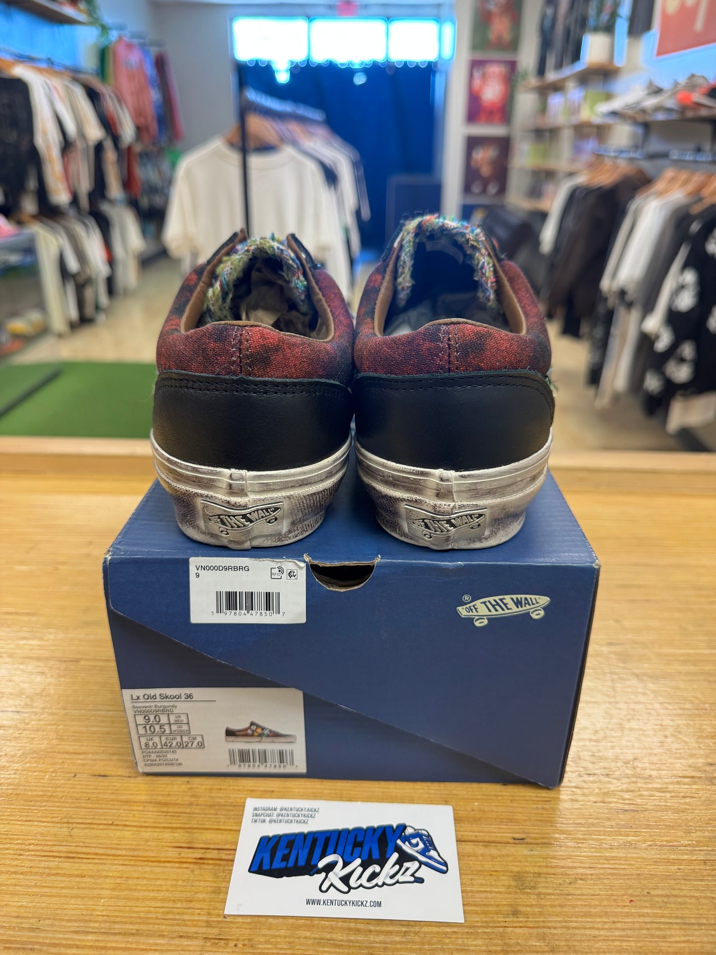Vans Old Skool 36 Lx “Souvenir Burgundy” (Sz 9)