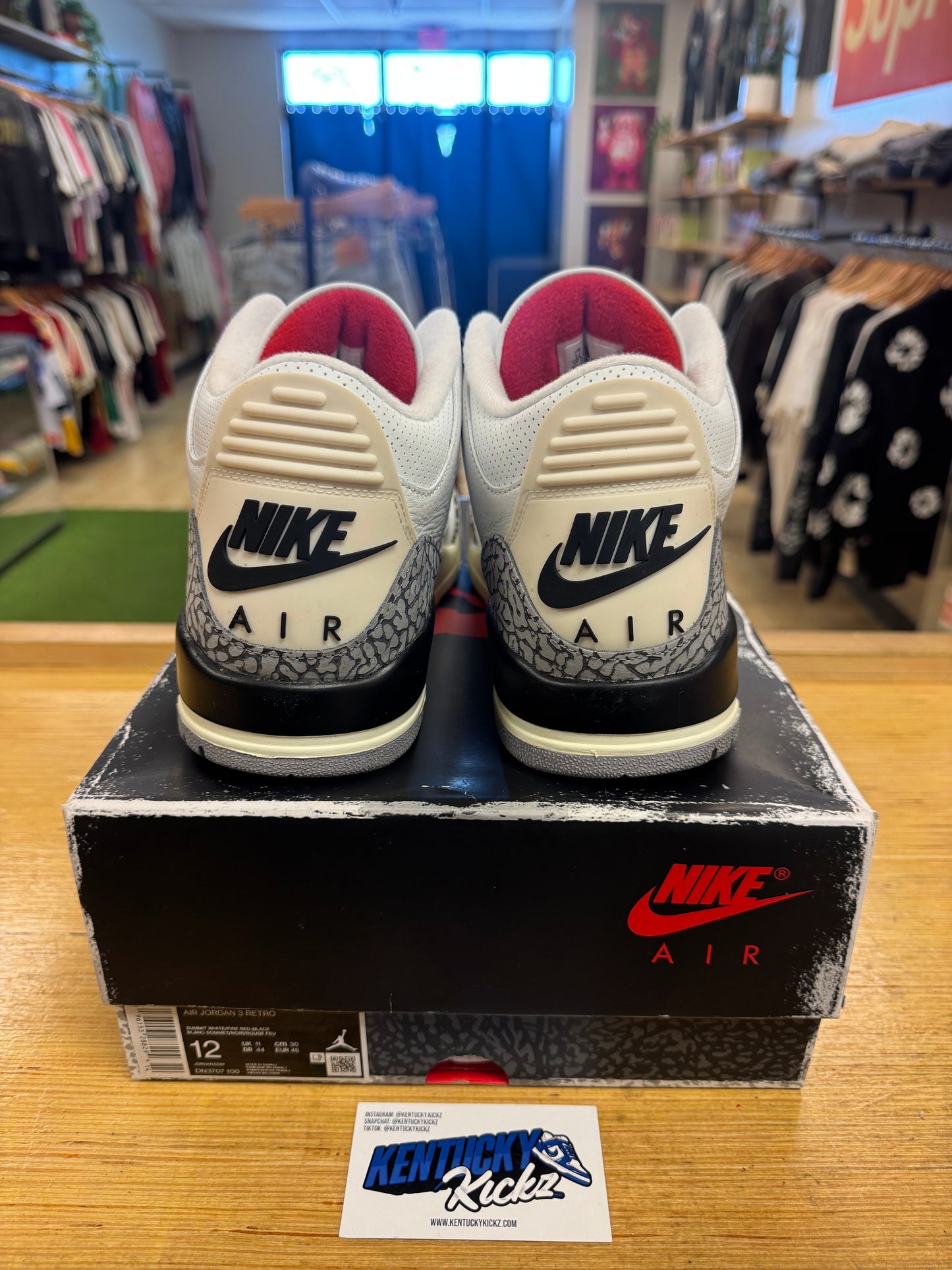 Jordan 3 Retro “White Cement Reimagined” (Sz 12)