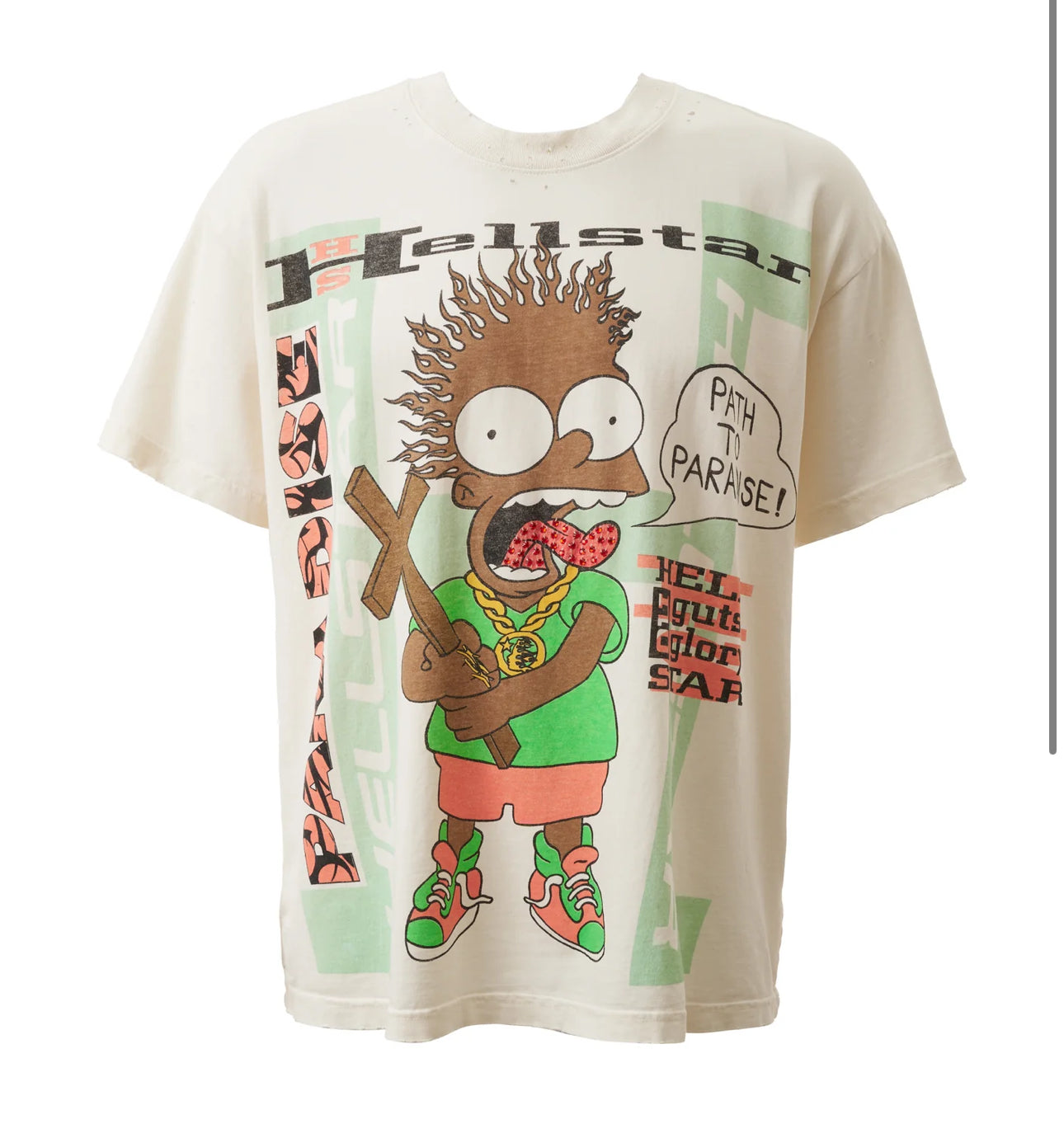 “HELLSTAR” Cartoon Cross Tee