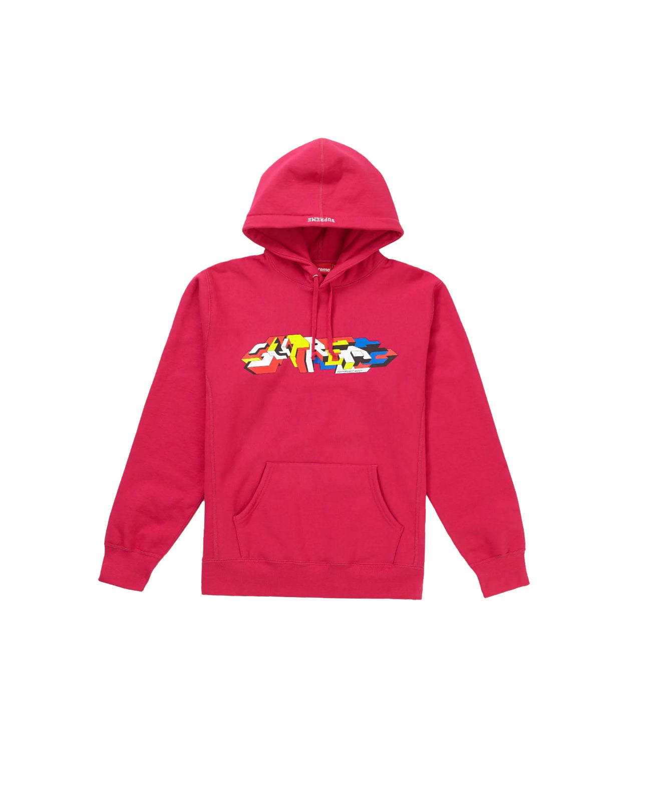 Supreme Delta Logo Hooded Sweatshirt “Fuchsia”