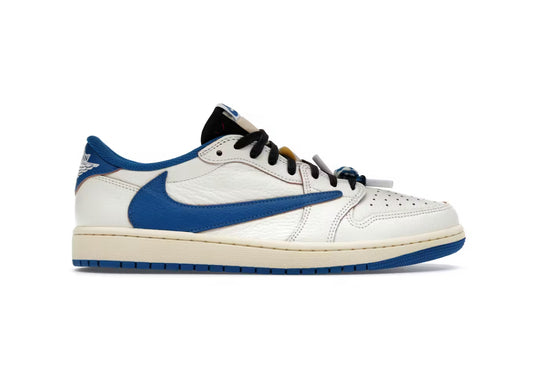 Jordan 1 Retro Low OG SP “Fragment x Travis Scott Sail Military Blue”