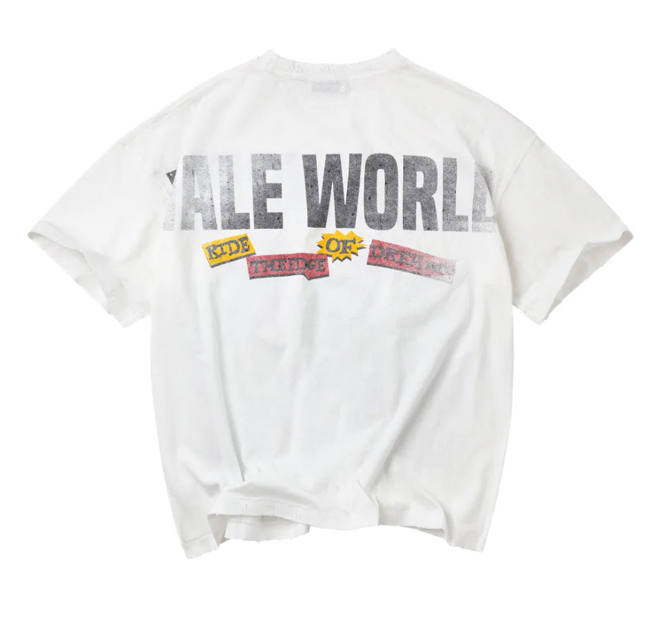 “VALE” NEWSPAPER TEE (white)