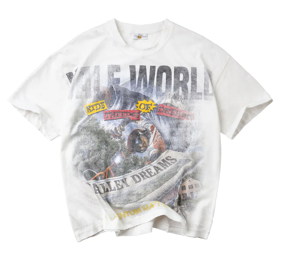 “VALE” NEWSPAPER TEE (white)