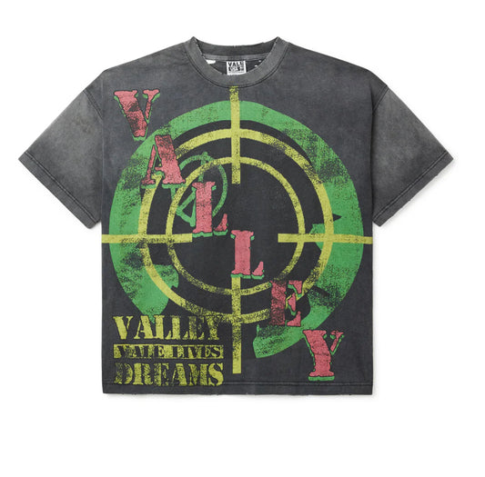 “VALE” BLACK TARGET TEE
