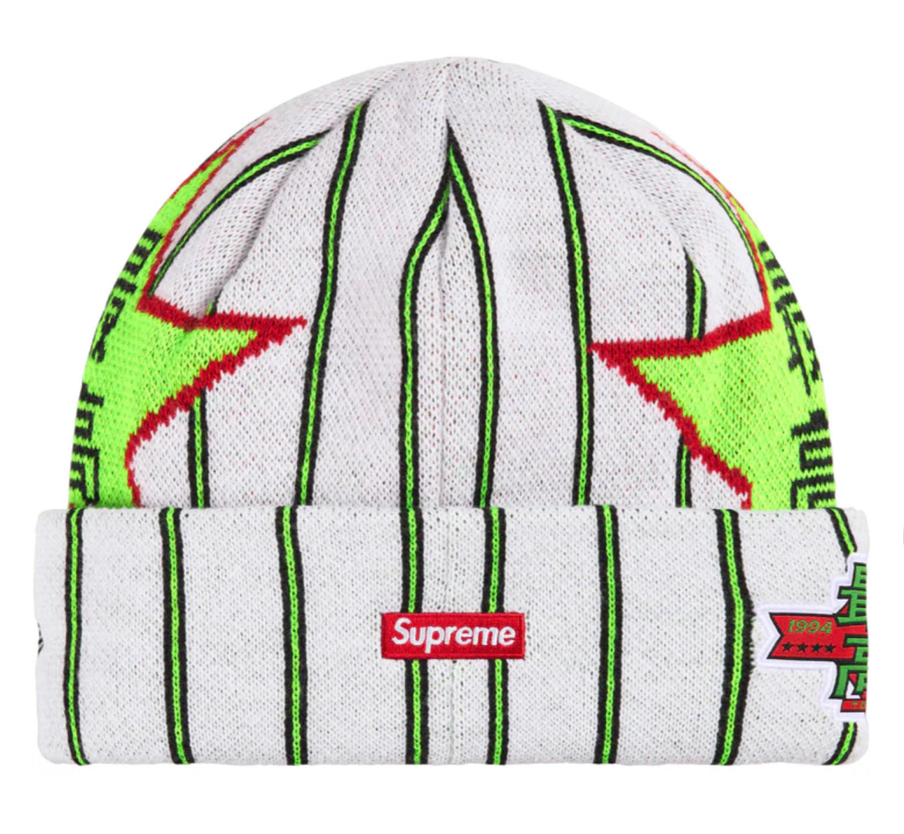 “Supreme” New Era® Stars Beanie (Stripe)
