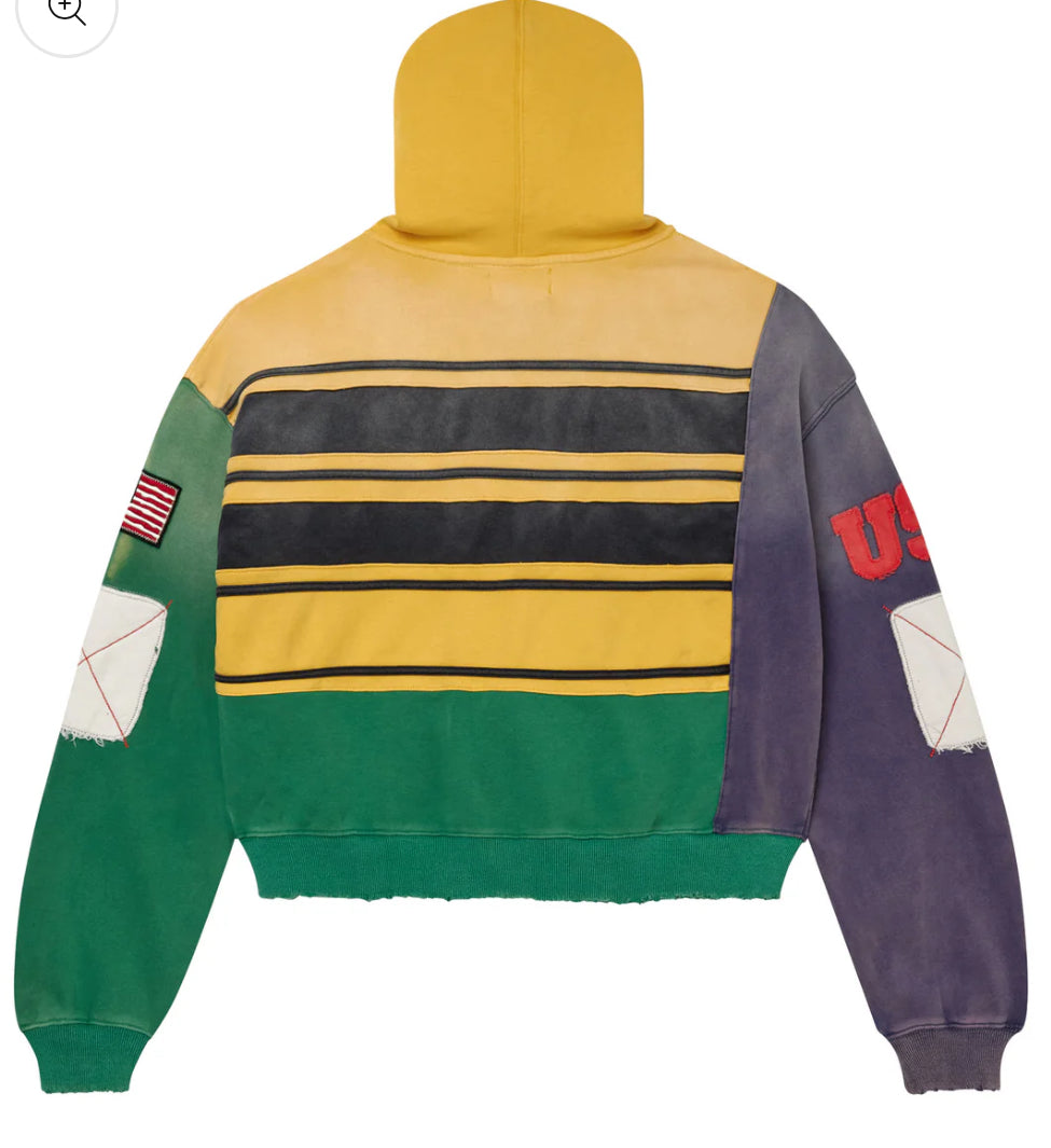 “VALE” COLLAGE ZIP UP [MARDI GRAS]