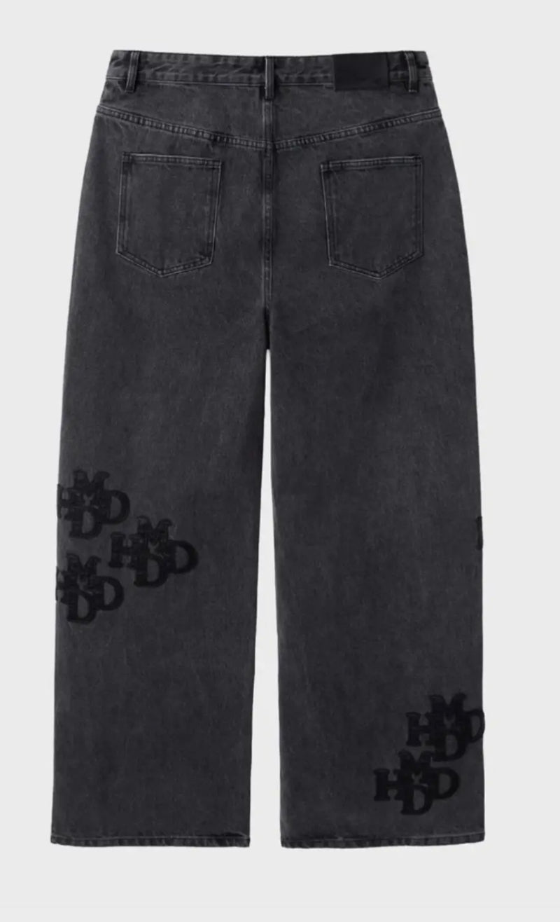 “HMDD” BLACK PATCH PANT