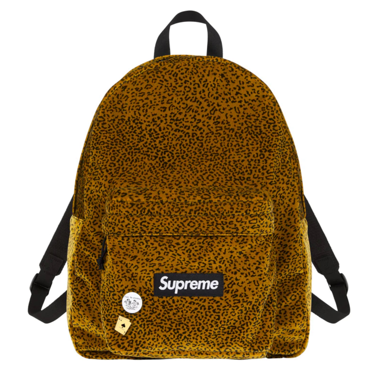 “Supreme” Velvet Backpack (Tan Leopard)