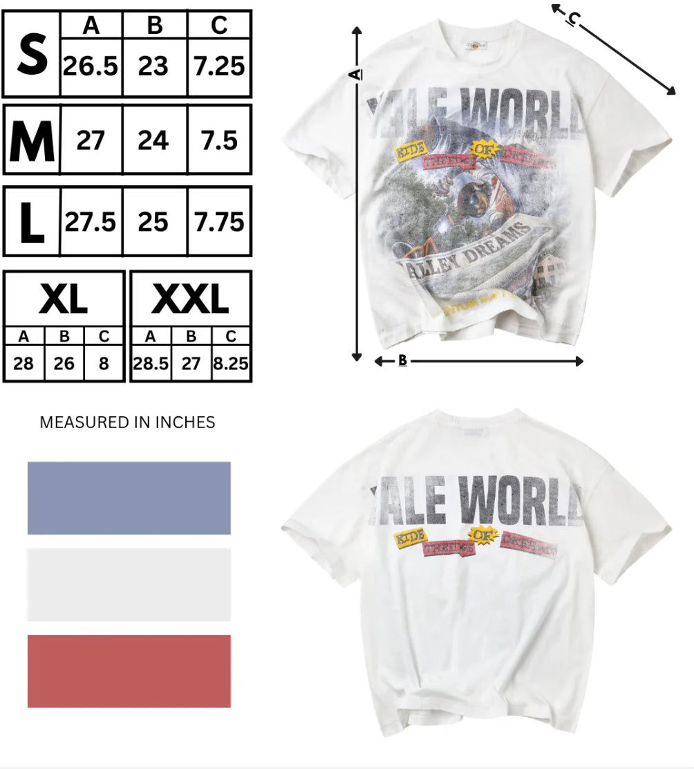 “VALE” NEWSPAPER TEE (white)