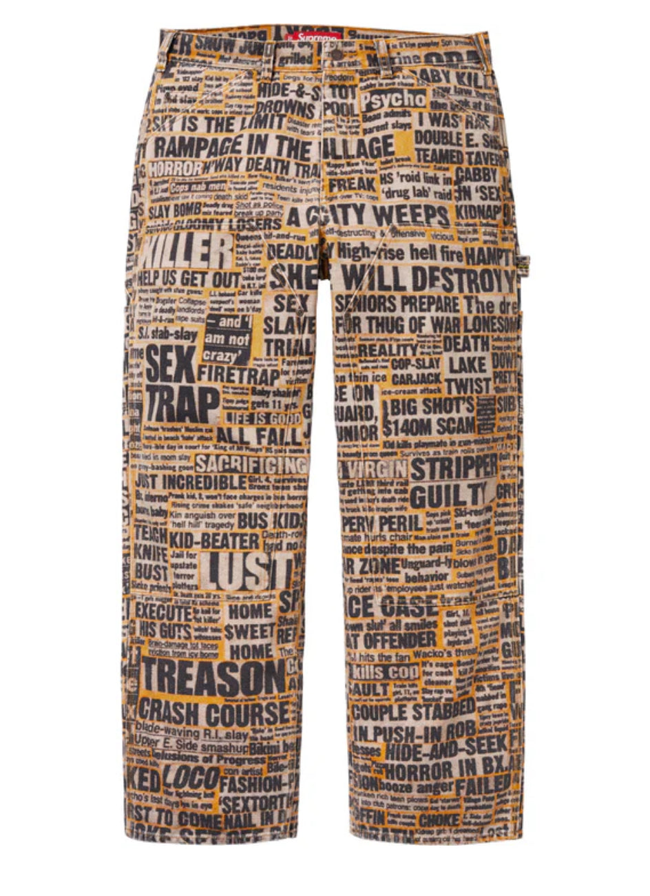 “Supreme” Dash Snow Double Knee Painter Pant