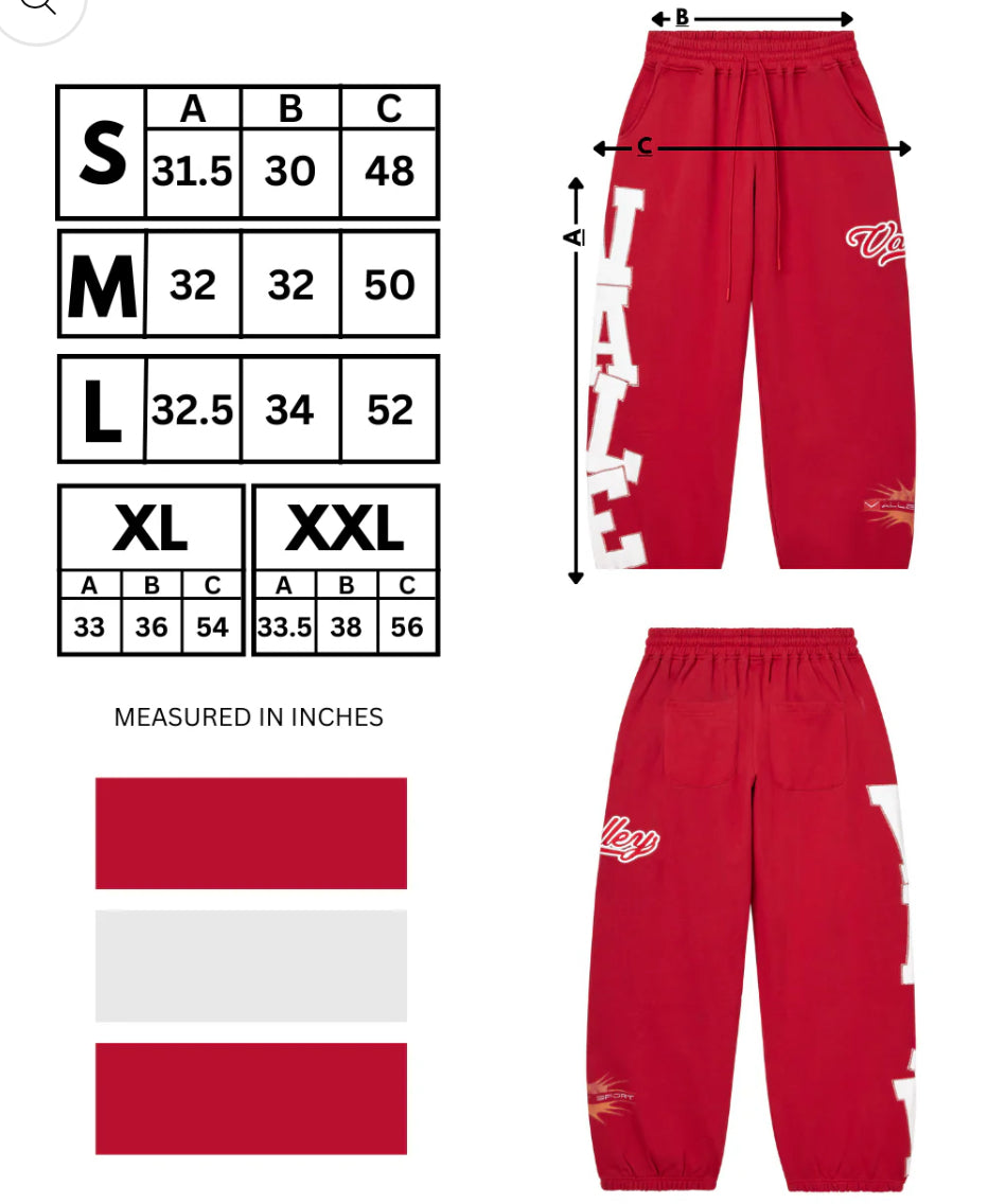 “VALE” LEGO SWEATS [CHERRY]