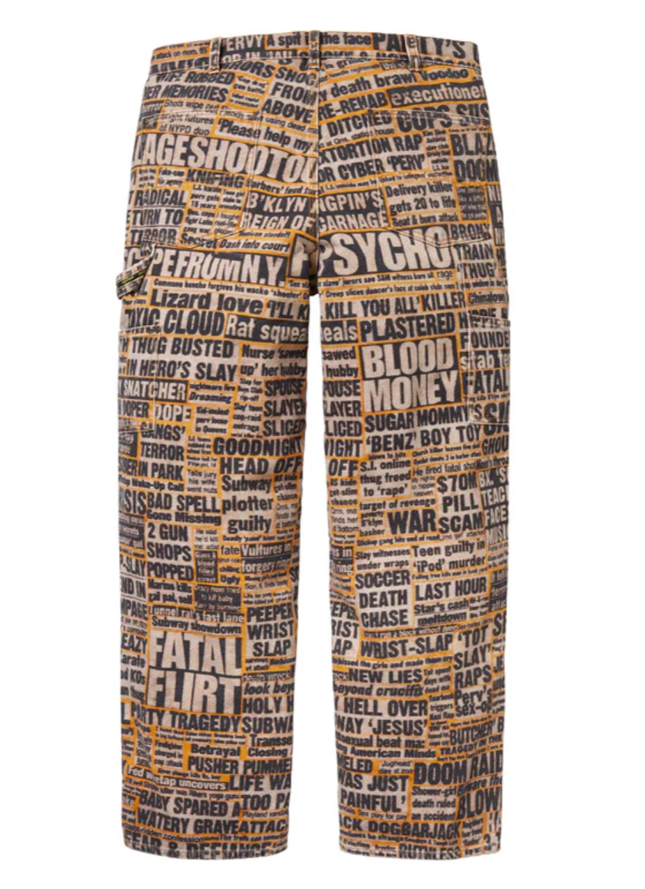 “Supreme” Dash Snow Double Knee Painter Pant