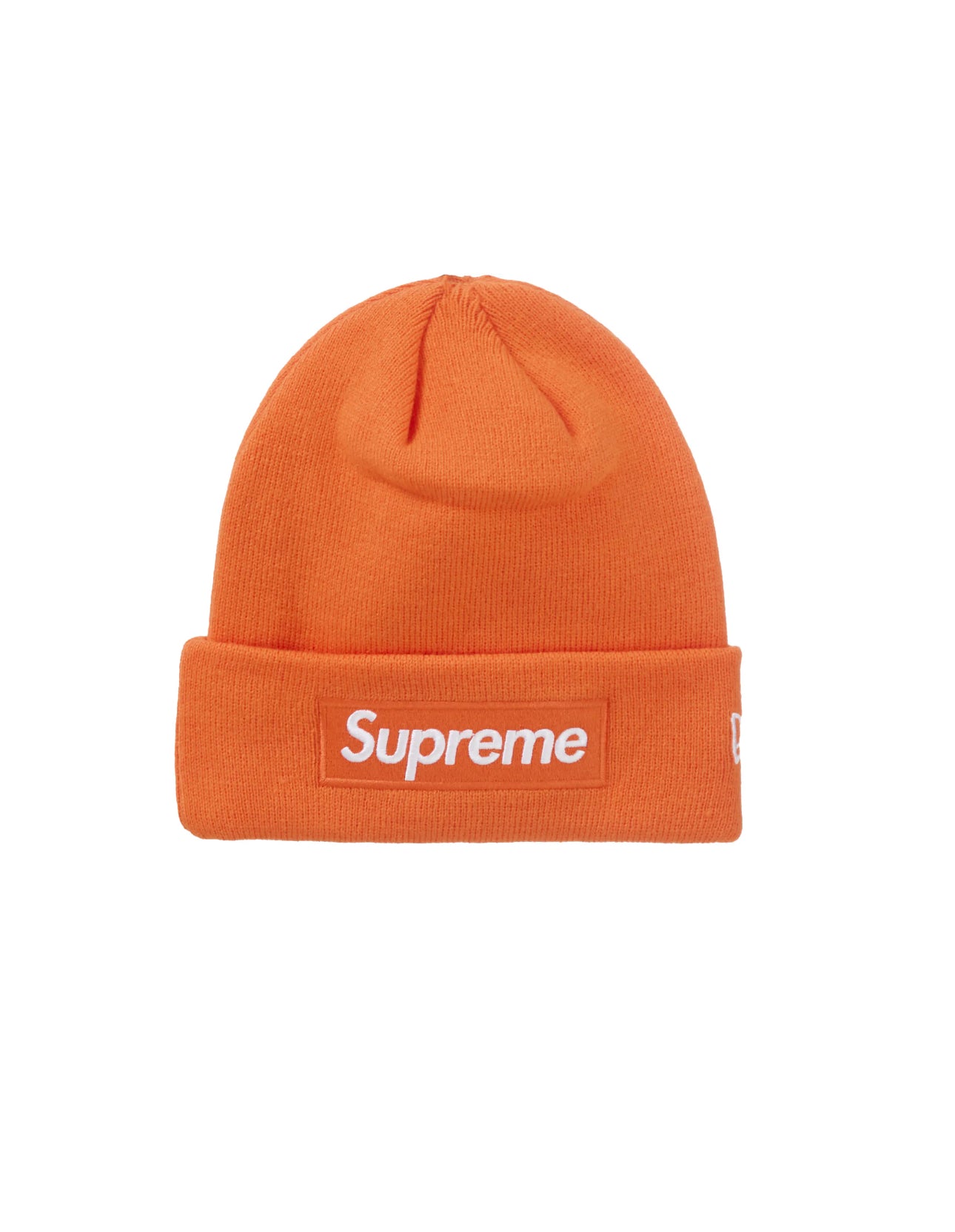 Supreme New Era Box Logo Beanie “Dark Orange” (FW24)