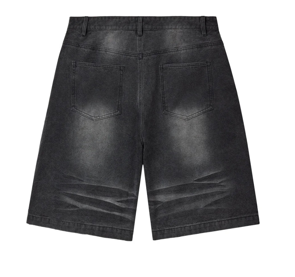 “VALE” BLACK 1980S JORTS