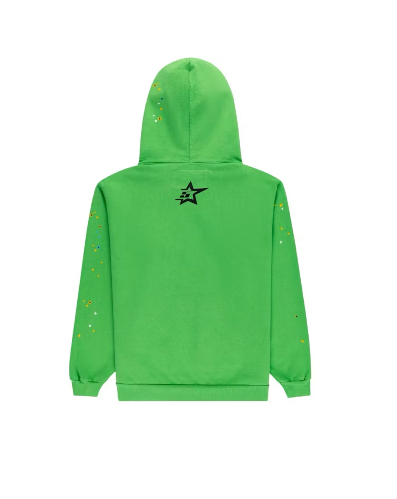 “Sp5der” Punk V2 Rhinestone Hoodie (Bright Green)