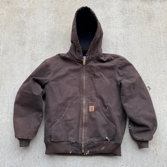 “Vintage” Carhartt Zip Hoodie Jacket (Brown)