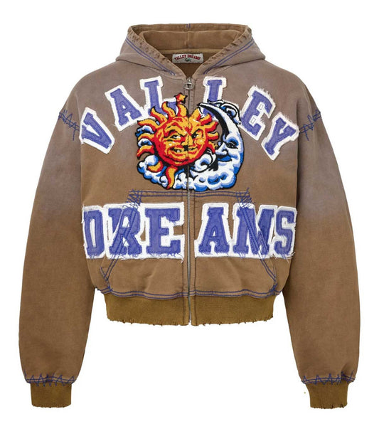 “Vale” SUNNY ZIP UP (Brown)