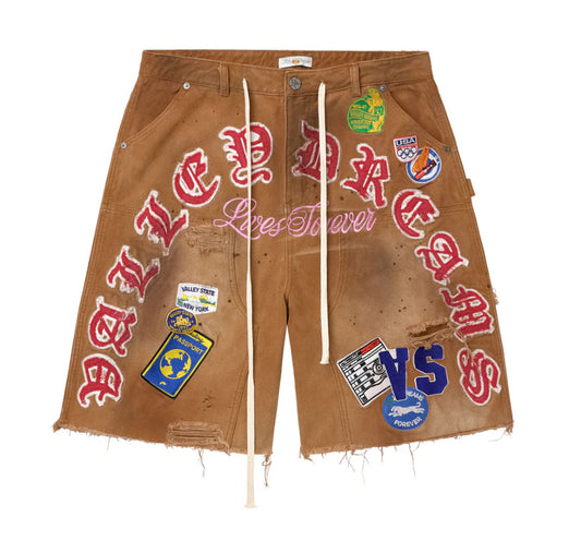 “Vale” WORKSHOP JORTS (BROWN)