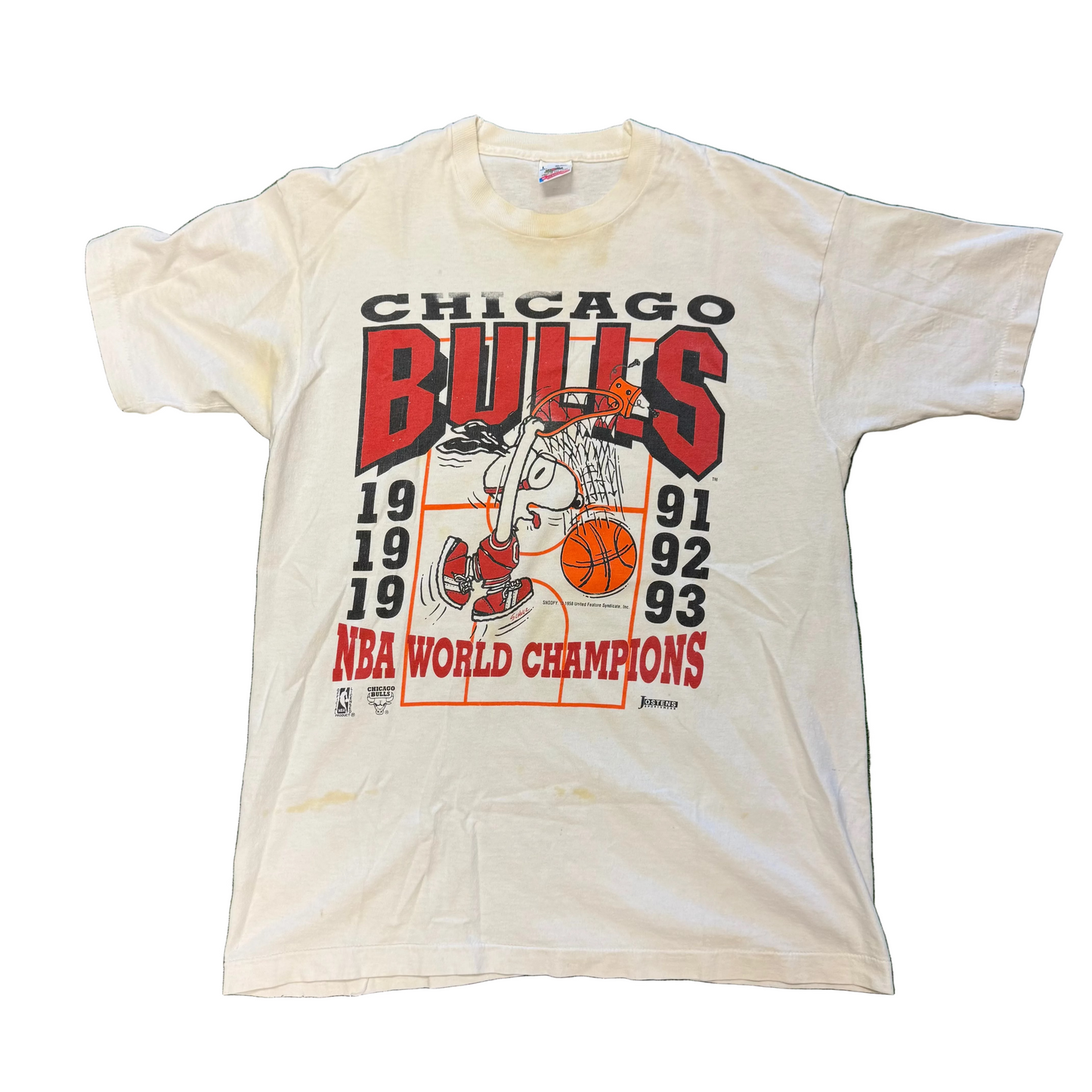 “Vintage” 90s Chicago Bulls x Snoopy 3 Peat