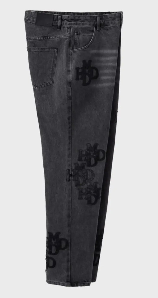 “HMDD” BLACK PATCH PANT