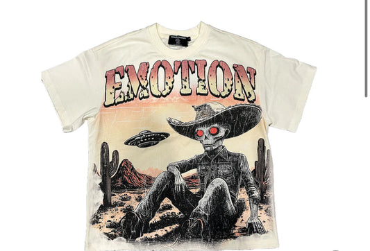 “MIXED EMOTION” Cream Deserted Tee