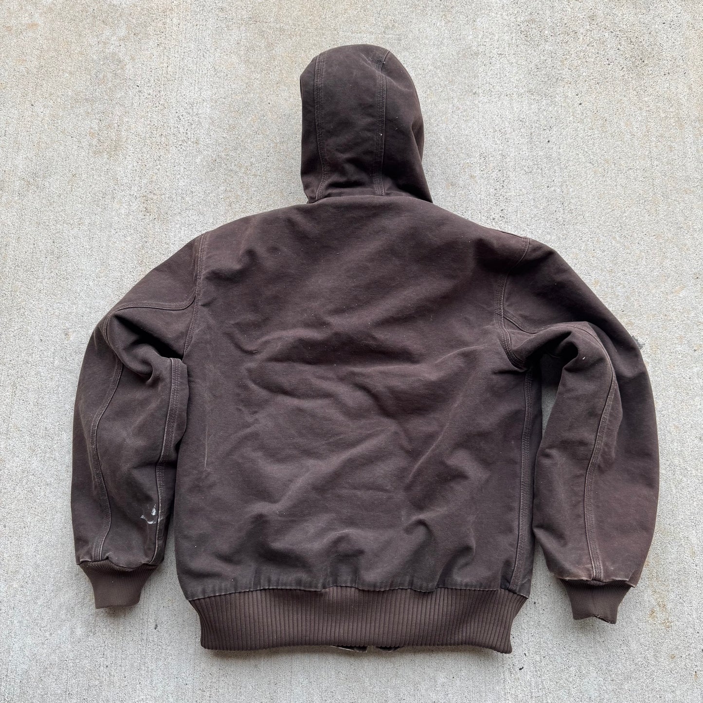 “Vintage” Carhartt Zip Hoodie Jacket (Brown)