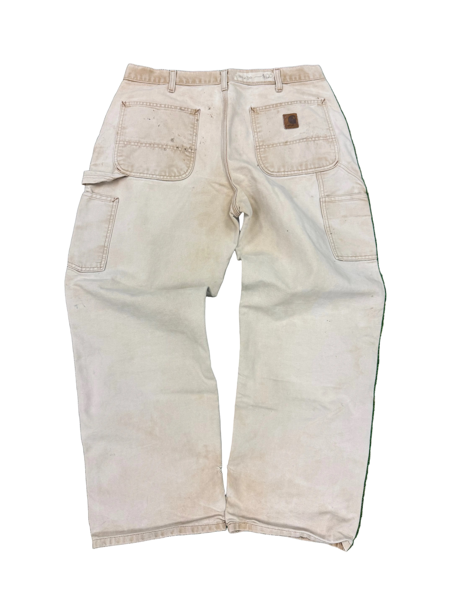“VINTAGE” Faded Tan Carhartt Jeans - 34 x 30