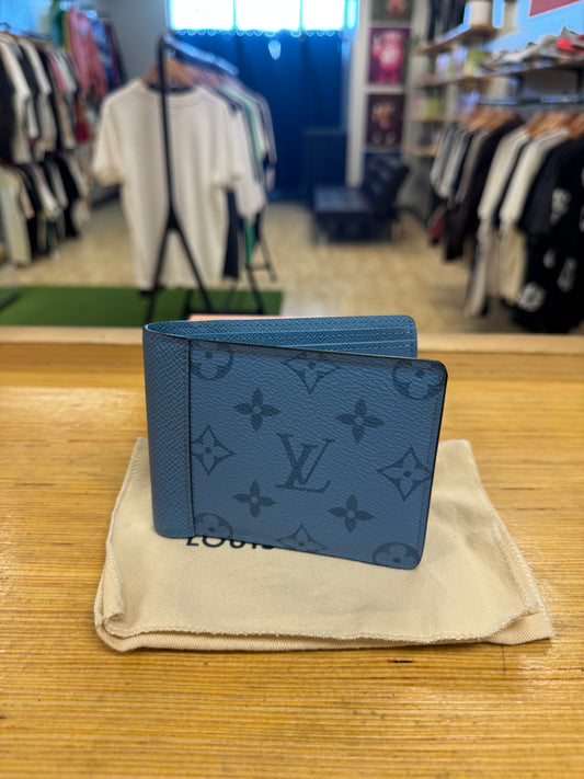 LV Multiple Wallet “Monogram Eclipse Lagoon Blue”