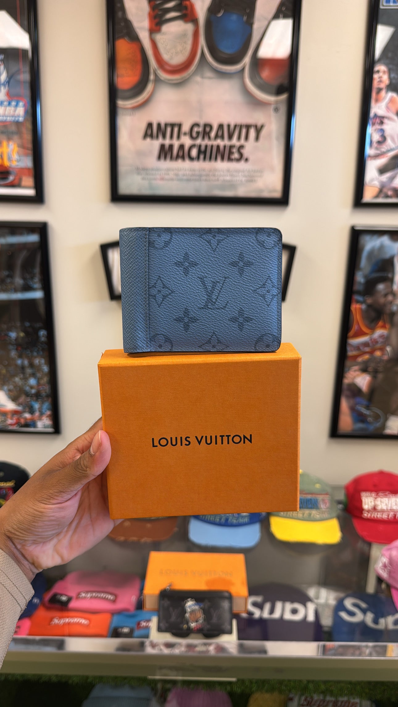 LV Multiple Wallet “Monogram Eclipse Lagoon Blue”
