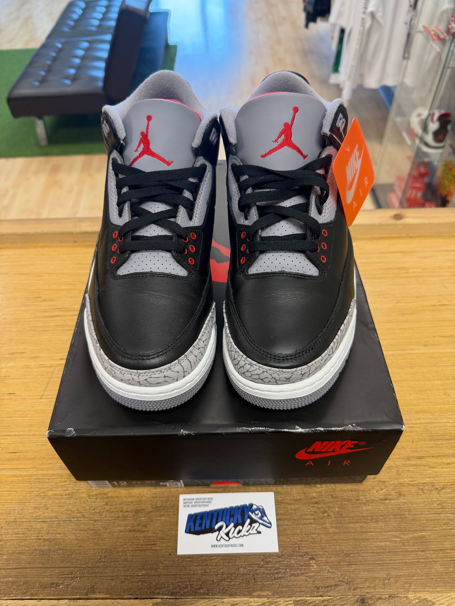 Jordan 3 Retro “Black Cement” 2024 (Sz 12)