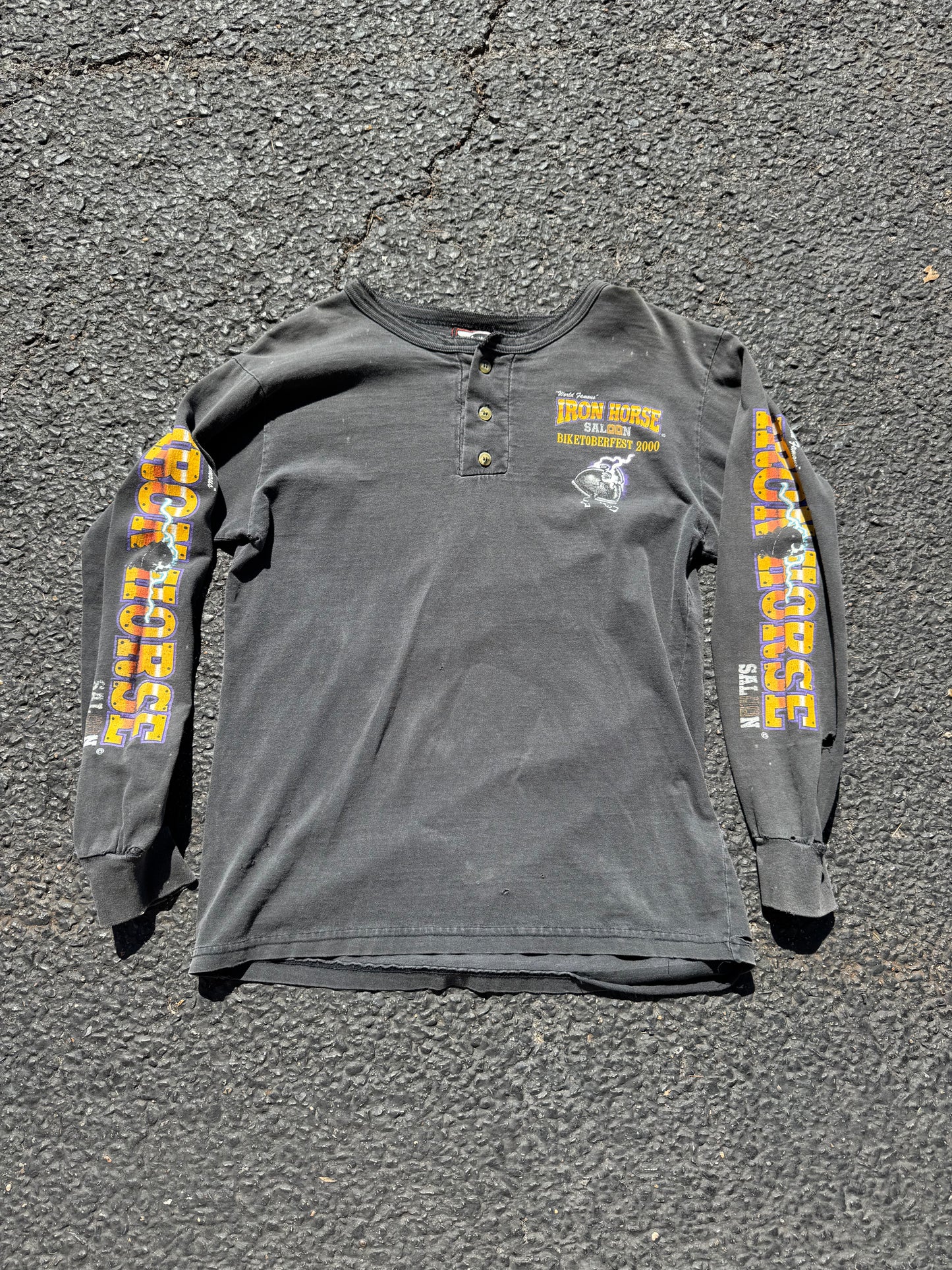 Vintage 2000’s Henley Iron Horse Biketoberfest L/S