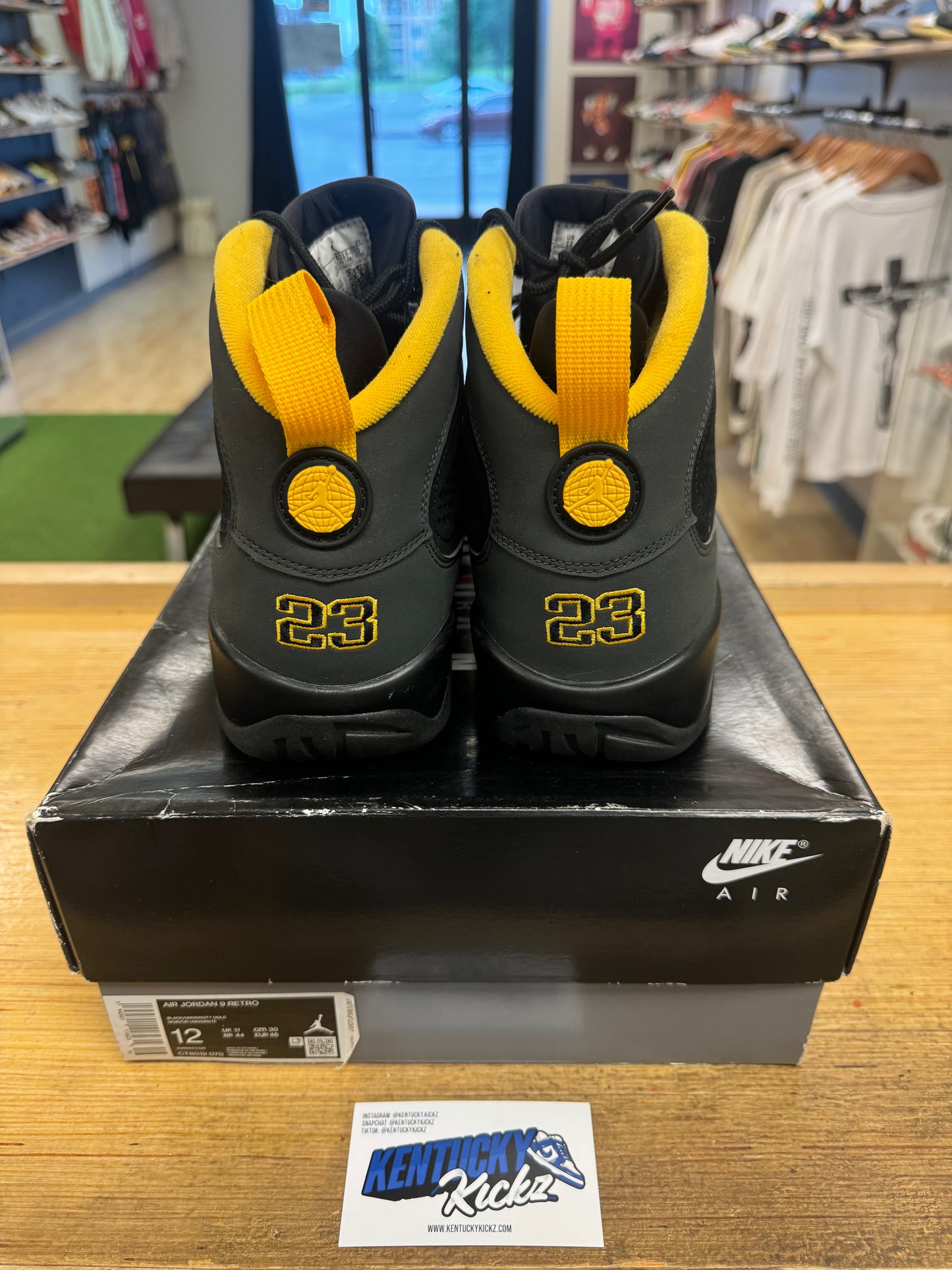 Jordan 9 Retro “Dark Charcoal” (Sz 12)