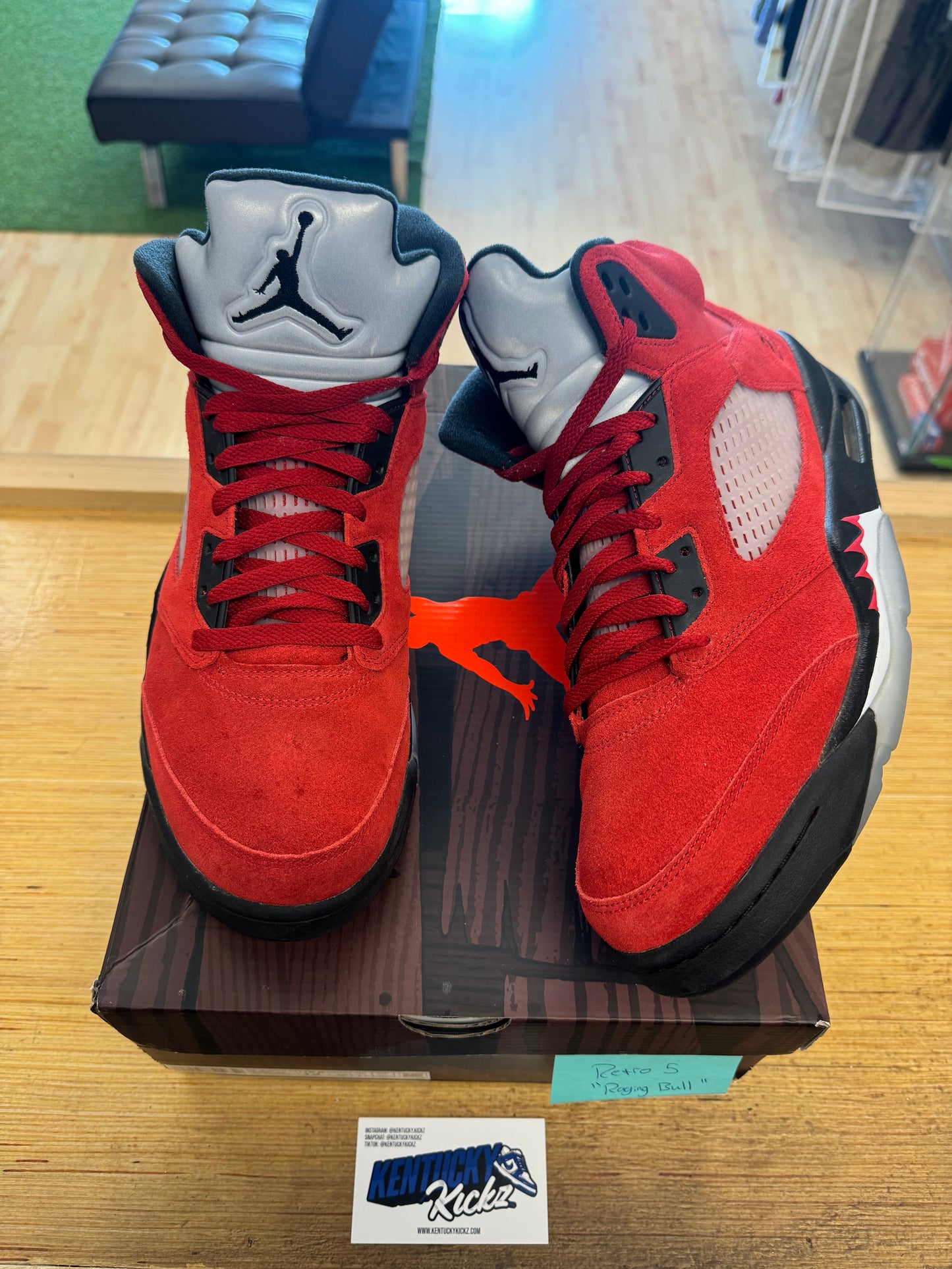 Jordan 5 Retro “Raging Bull Red” 2021 (Sz 12)