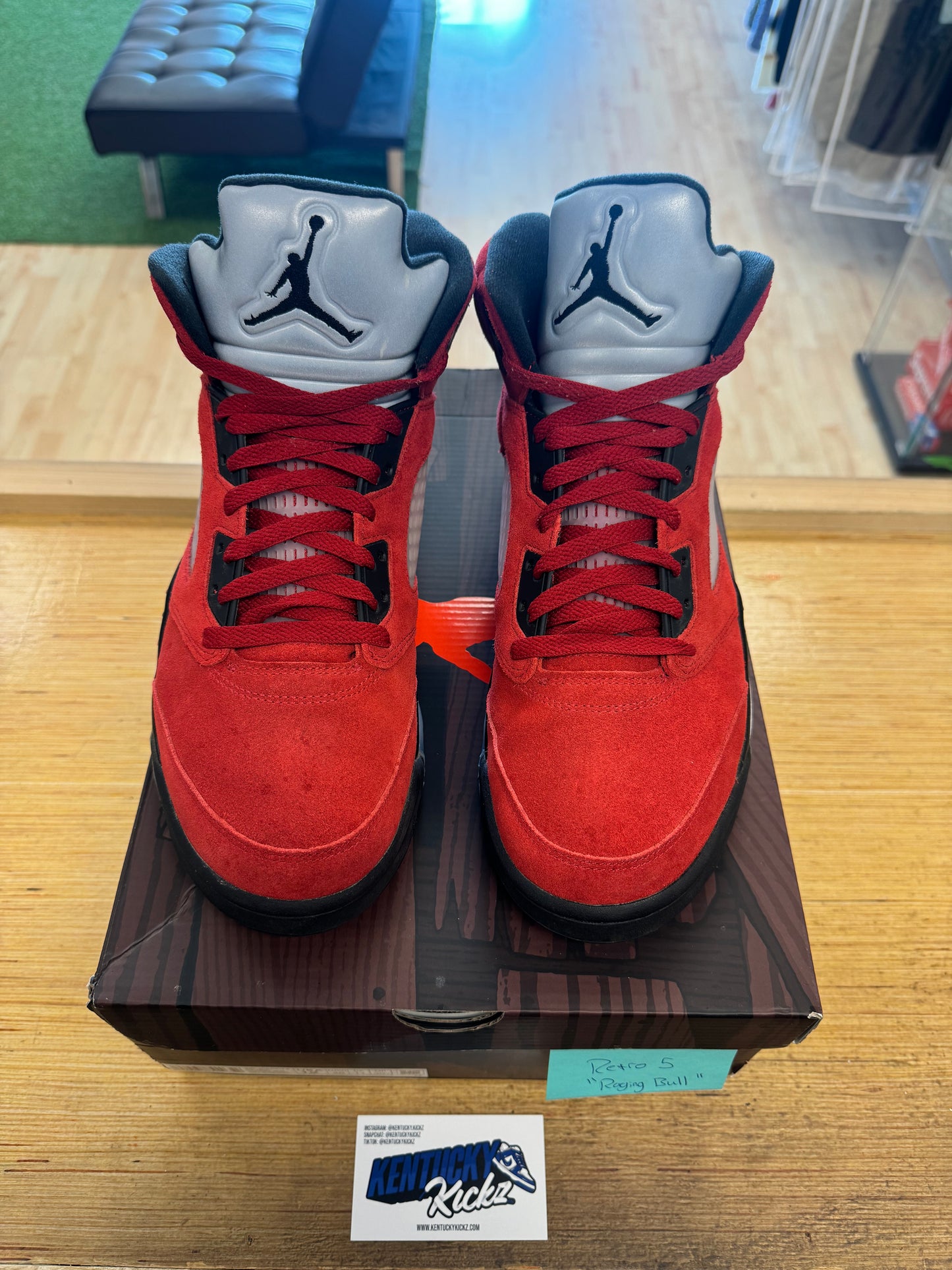 Jordan 5 Retro “Raging Bull Red” 2021 (Sz 12)