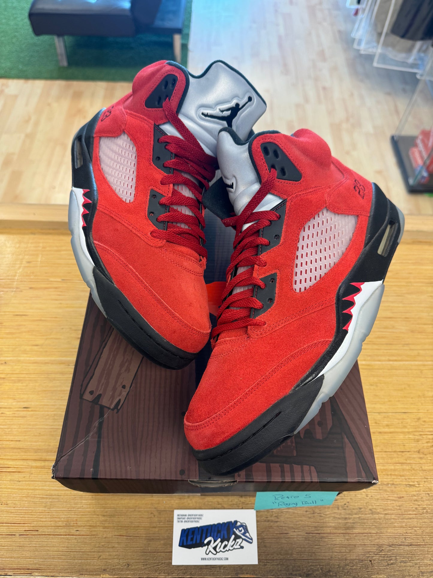 Jordan 5 Retro “Raging Bull Red” 2021 (Sz 12)