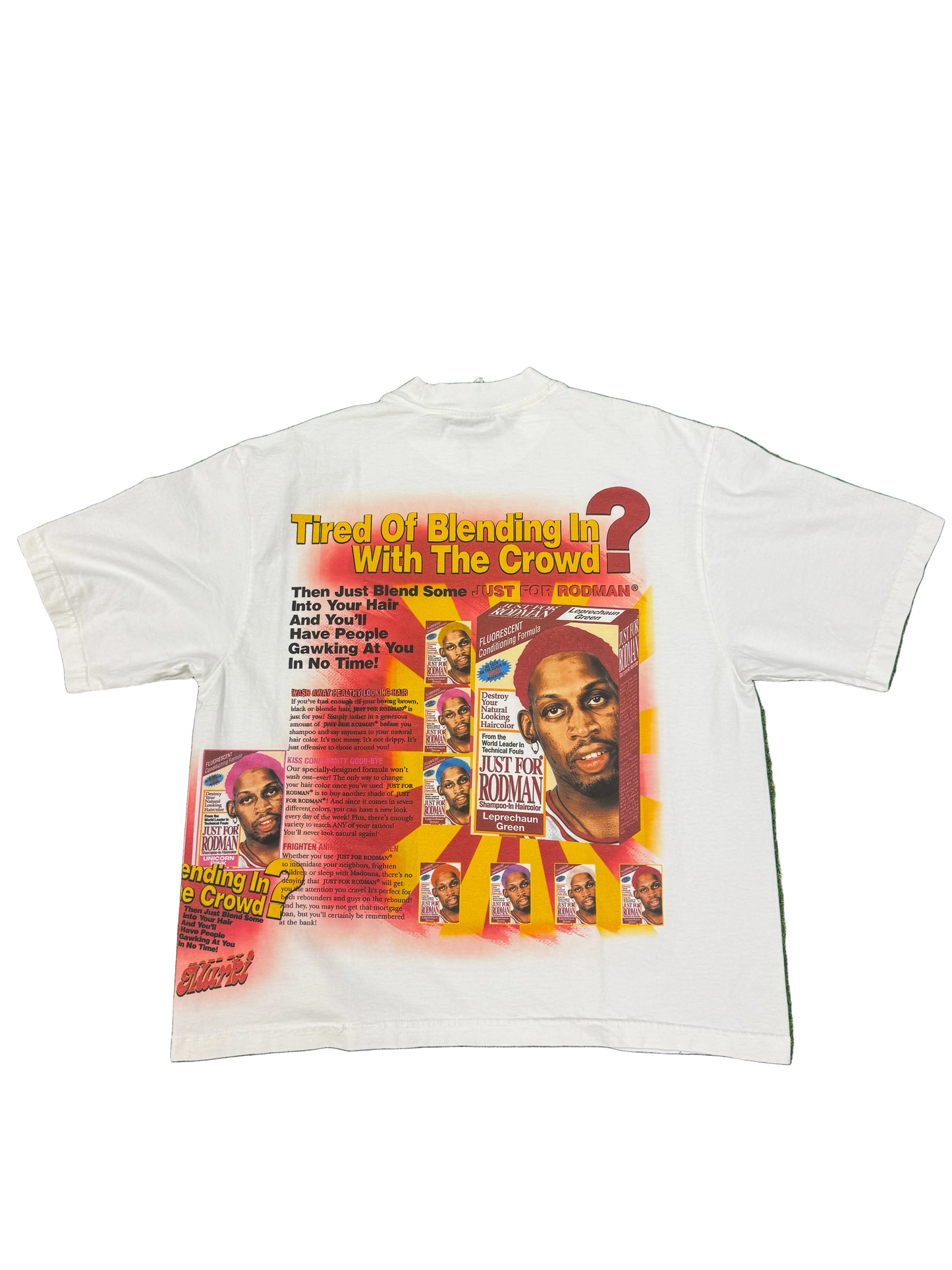 “ByMarki” Red Dennis Rodman HairDye tee